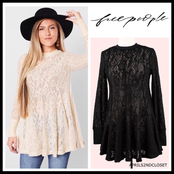 Free People Tops - FREE PEOPLE BOHO TUNIC FLOWY A-LINE MINI DRESS A3C